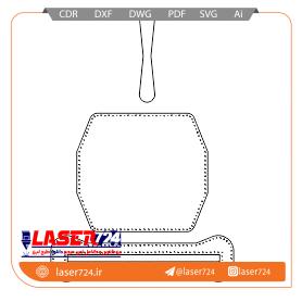 تصویر برش لیزر کیف چرم جا قلمی #2